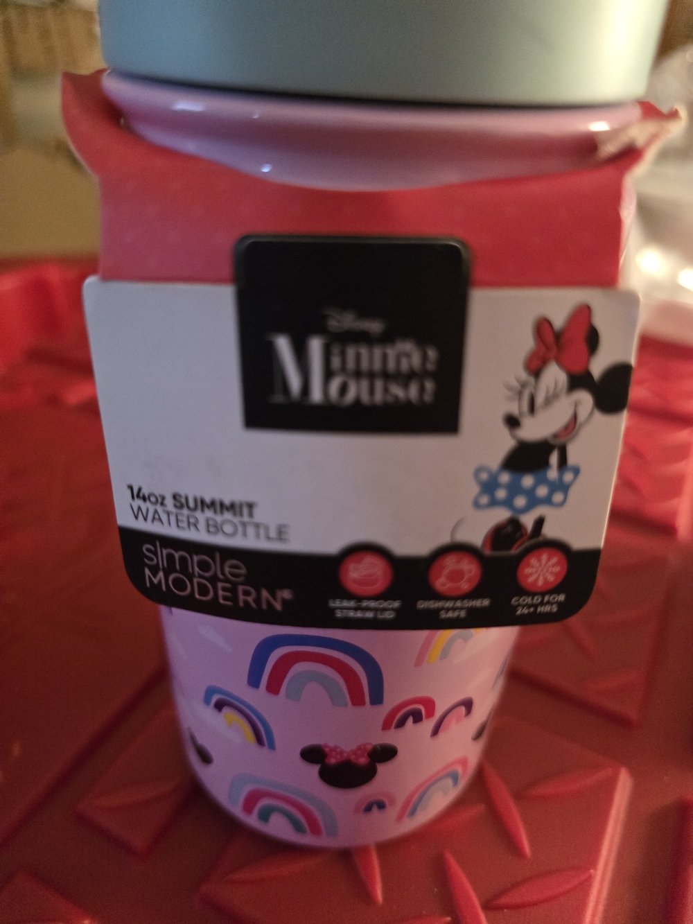 NWT- Disney Simply Modern Minnie Mouse Bottle KEEPS COLD 24 HRS